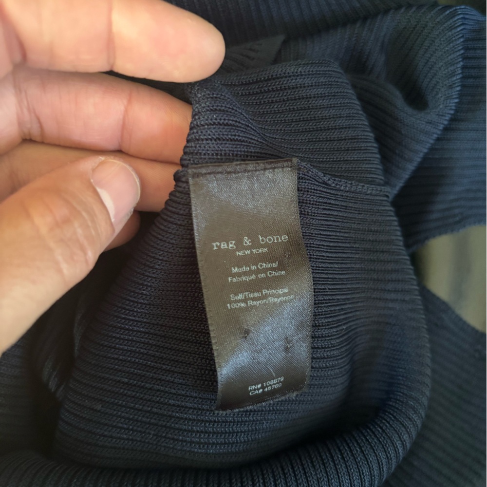 Rag & Bone Elegant Ribbed Women's Top - Picture 6 of 6